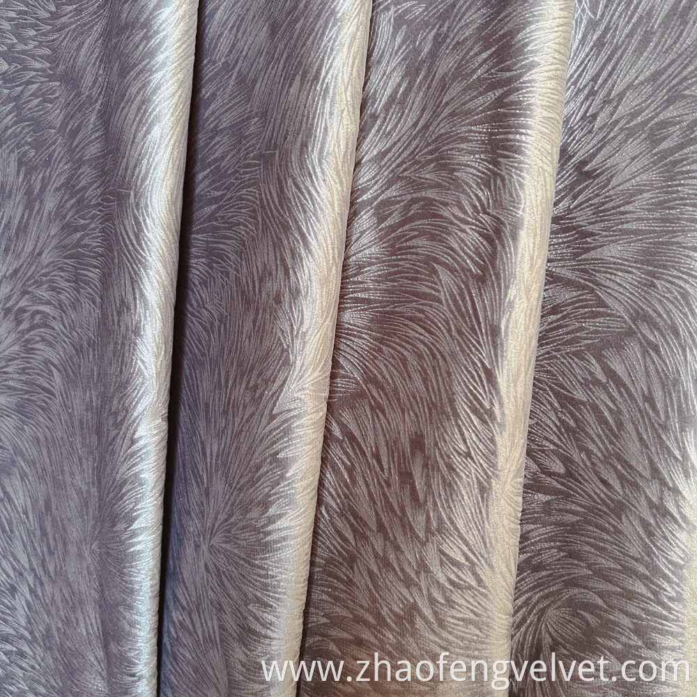 Glue Embossed Fabric Velvet